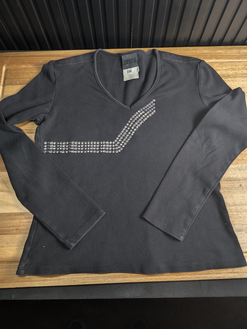 vintage Versace long-sleeve knit top Authentic